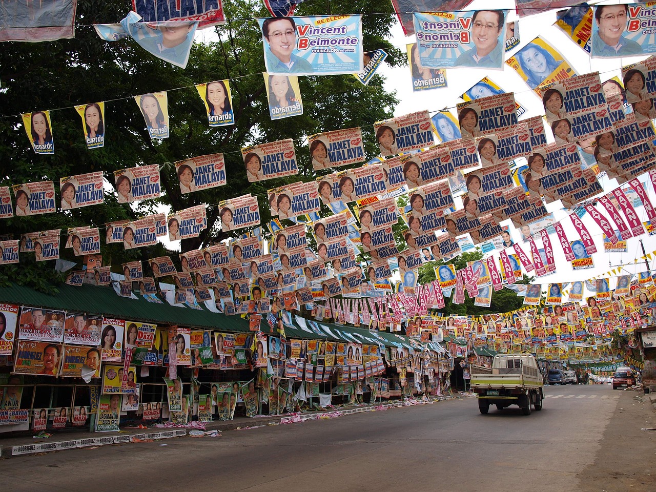 Election candidates and posters